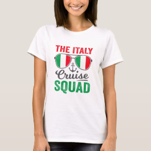 Italy Cruise Squad 2025 Italian Vacation Matching T-Shirt