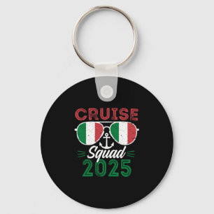 Italy Cruise Squad 2025 Matching Vacation Family C Key Ring