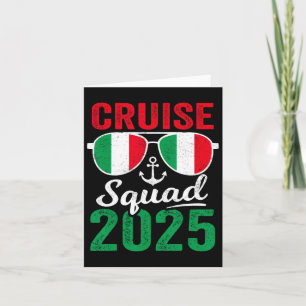 Italy Cruise Squad 2025 Summer Vacation Matching F Card