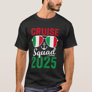 Italy Cruise Squad 2025 Summer Vacation Matching F T-Shirt