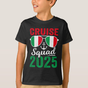 Italy Cruise Squad 2025 Summer Vacation Matching F T-Shirt