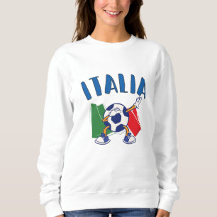 Italy Dabbing Soccer Ball Flag Sweatshirt