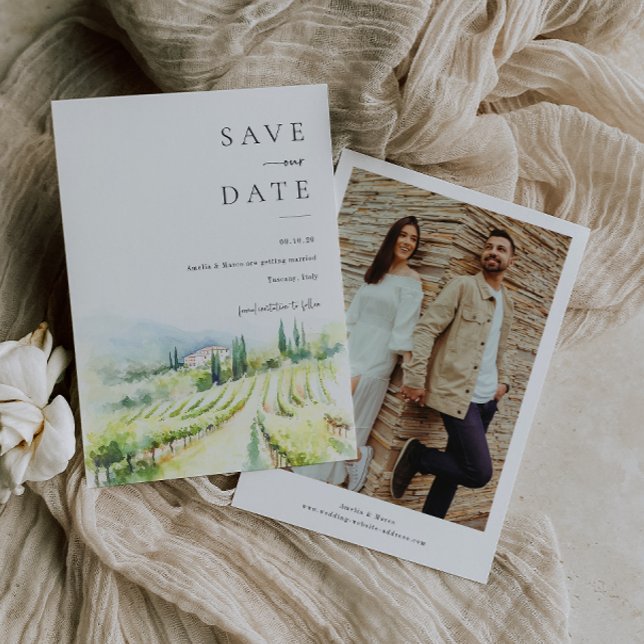 Italy Destination Wedding Save The Date Invitation (Creator Uploaded)