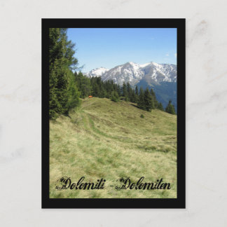 Italy, Dolomites Postcard