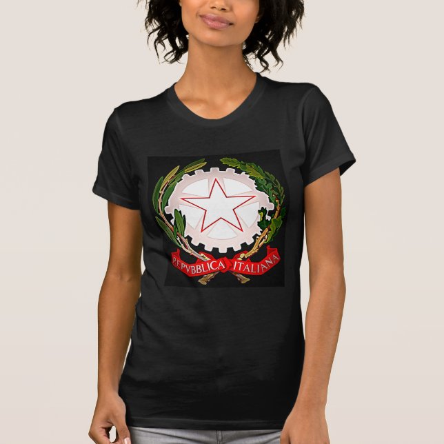 Italy Emblem Dark Edge T-Shirt (Front)