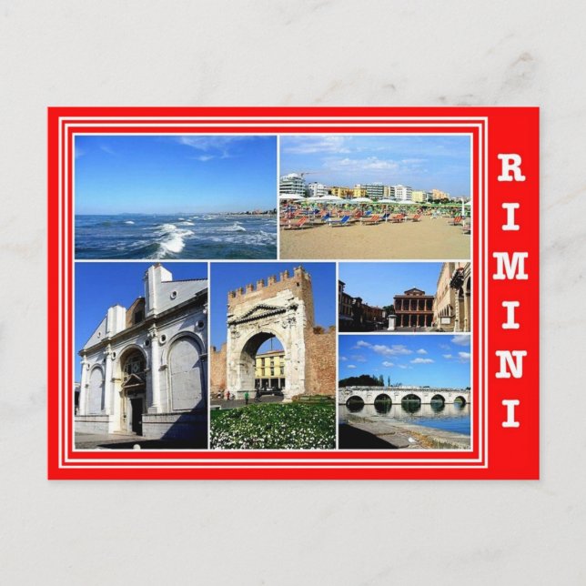 Italy - Emilia Romagna - Rimini - Mosaic - Postcard (Front)