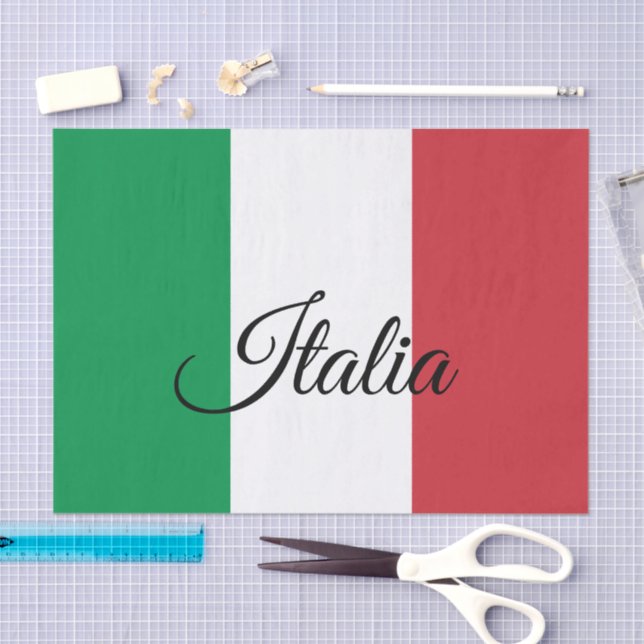 Italy fashion decor, Italian Flag tissue paper (Craft)