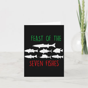 Italy Feast Of The Seven Fishes Italian Christmas  Card