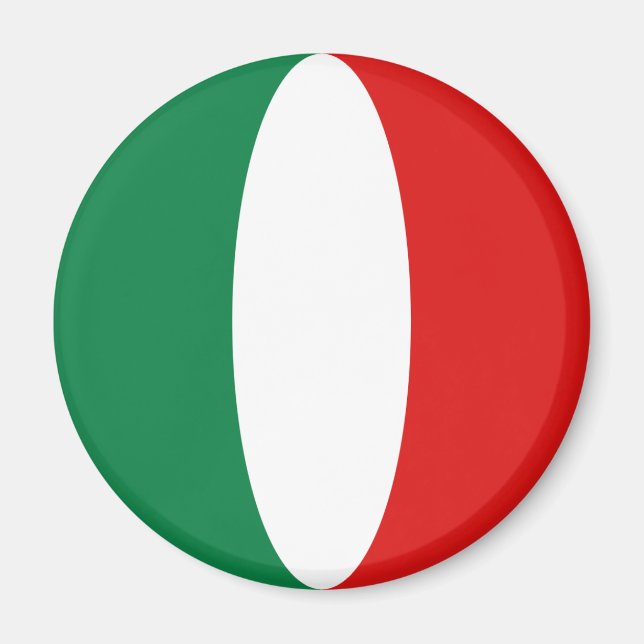 Italy Fisheye Flag Magnet (Front)
