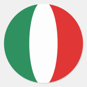 Italy Fisheye Flag Sticker