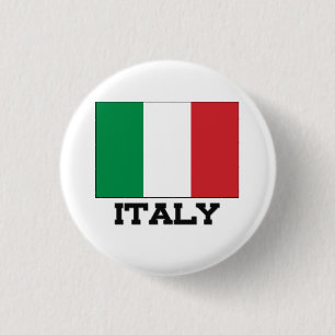 Italy Flag 3 Cm Round Badge