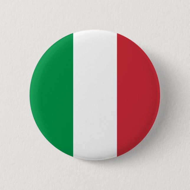 Italy Flag 6 Cm Round Badge (Front)