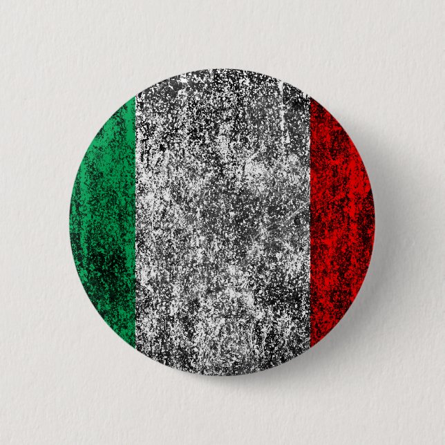 italy flag 6 cm round badge (Front)