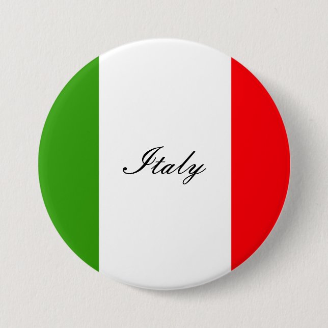 Italy Flag 7.5 Cm Round Badge (Front)
