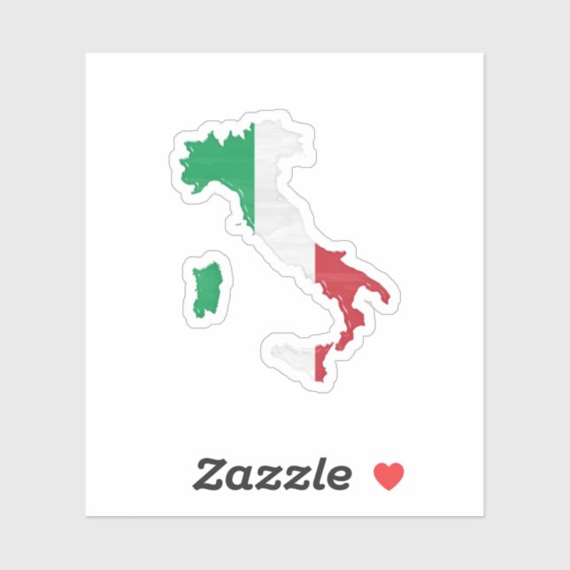 Italy flag and map (Sheet)
