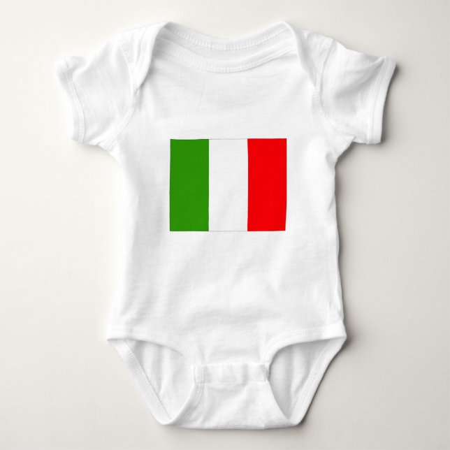 Italy flag baby bodysuit (Front)