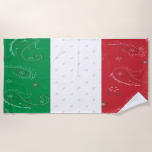 Italy Flag Beach Towel