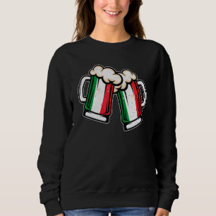 Italy Flag Beer Mug   Cool Italian Beer Sweatshirt
