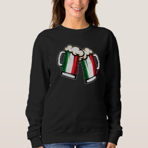 Italy Flag Beer Mug  Cool Italian Beer Sweatshirt