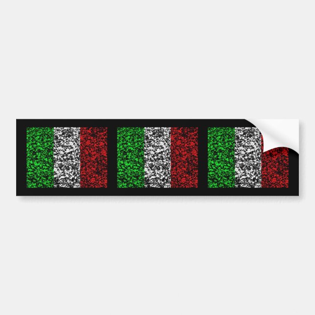 Italy - Flag Bumper Sticker (Front)
