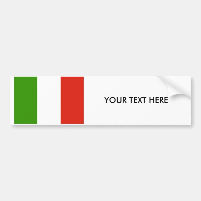 ITALY FLAG Bumper Sticker (Front)
