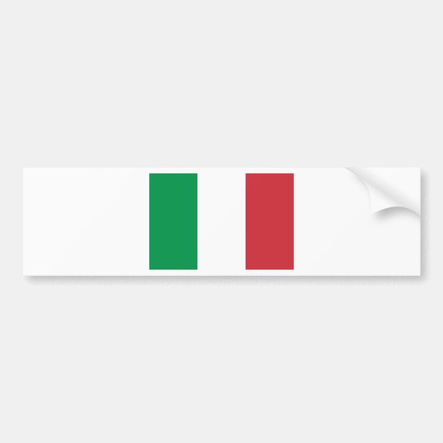 Italy Flag Bumper Sticker (Front)