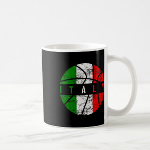 Italy Flag Bysketbyll Italian Team Fan Lover Coffee Mug