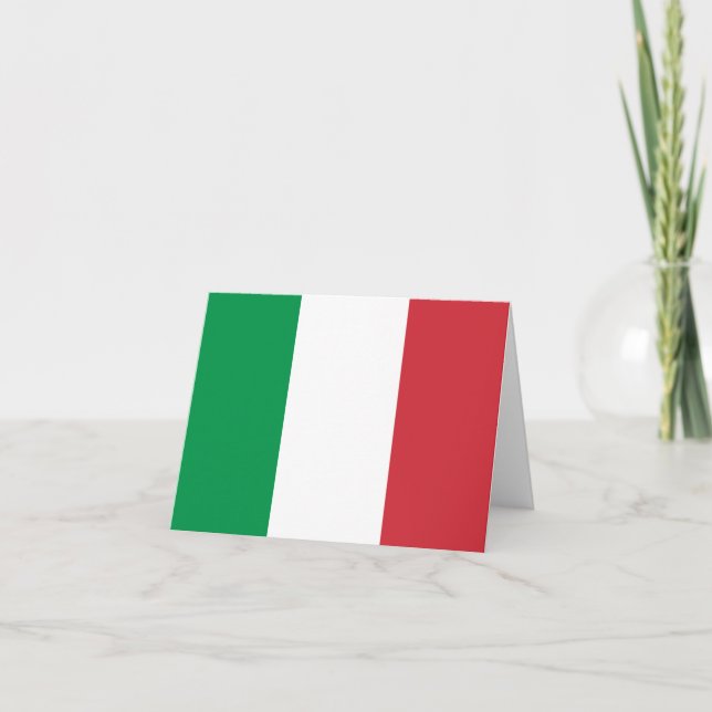 Italy Flag Card (Front)