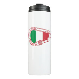 Italy Flag Climbing Carabiner Thermal Tumbler