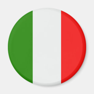 Italy, flag colours red, white, green, magnet