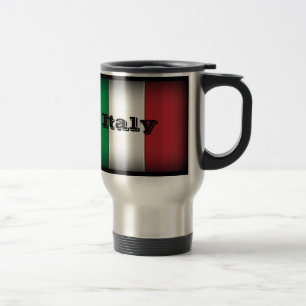 Italy Flag Dark Edge Travel Mug