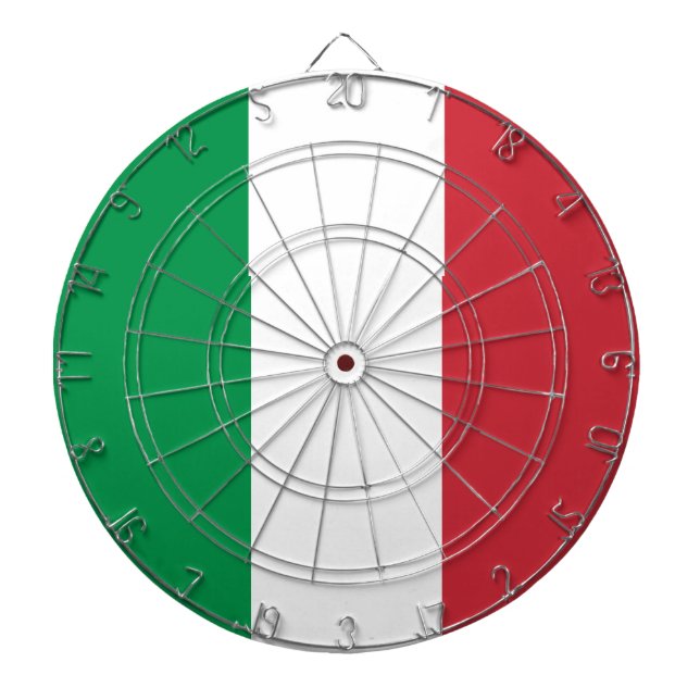 Italy Flag Dartboard (Front)