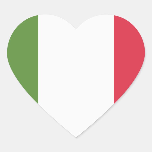 Italy Flag - emoji Twitter Heart Sticker (Front)