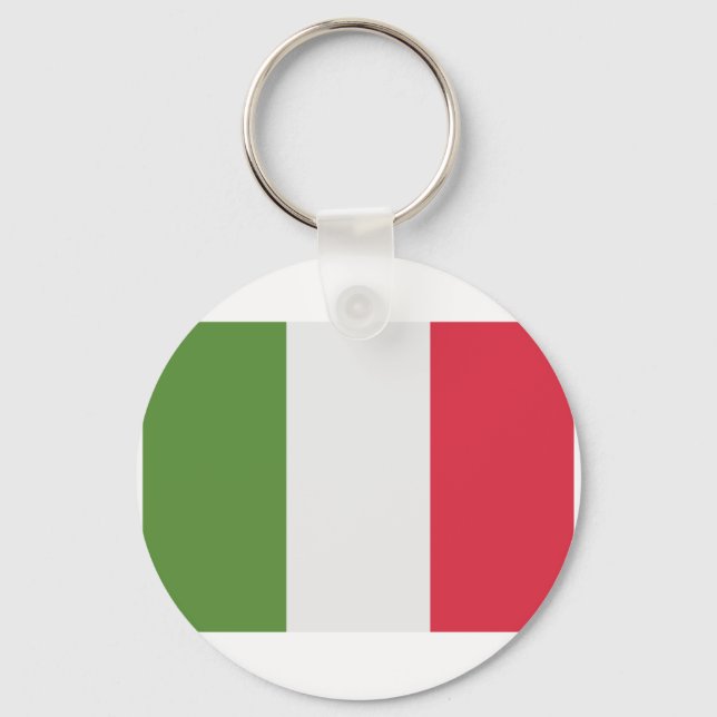 Italy Flag - emoji Twitter Key Ring (Front)
