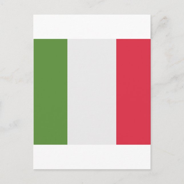 Italy Flag Emoji Twitter Postcard (Front)