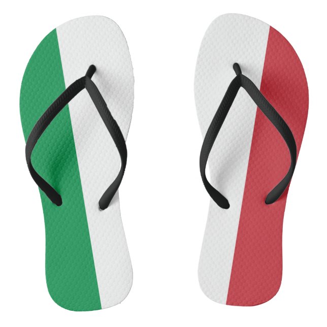 Italy flag flip flops (Footbed)