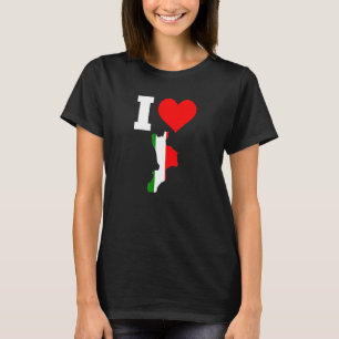 Italy Flag for Calabria  I Love Calabria T-Shirt
