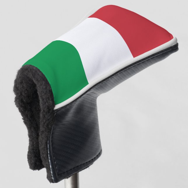 Italy Flag Golf Head Cover (3/4 Front)