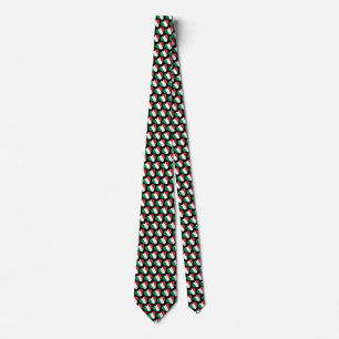 Italy Flag Hearts Patriotic Neck Tie