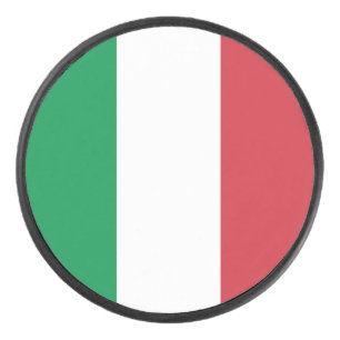 Italy Flag Hockey Puck