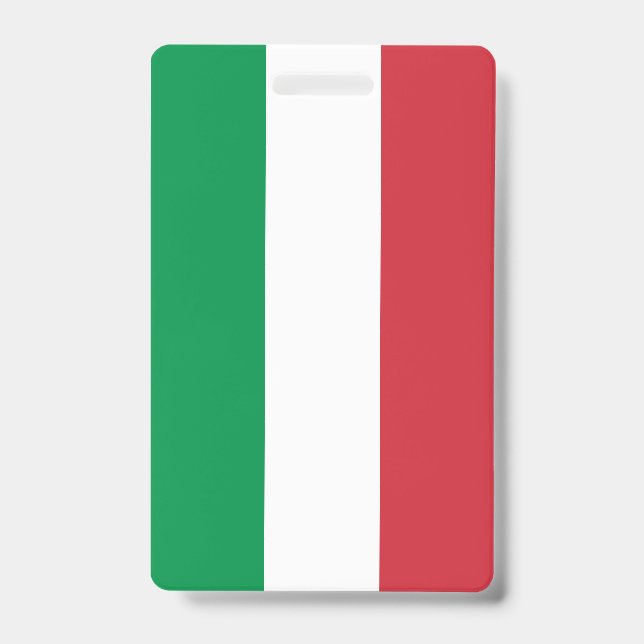 Italy Flag ID Badge (Front)