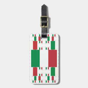 Italy Flag in Multiple Layers 2 Luggage Tag