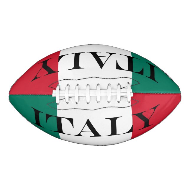 Italy flag Italia Italian Il Tricolore American Football (Front)