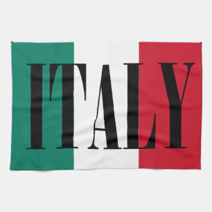 Italy flag Italia Italian Il Tricolore Tea Towel