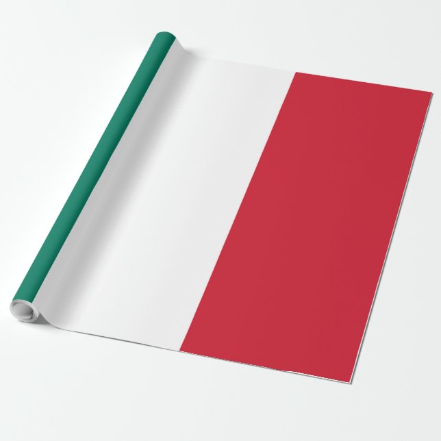 Italy flag Italia Italian Il Tricolore Wrapping Paper (Unrolled)