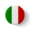 Italy Flag - Italian Button