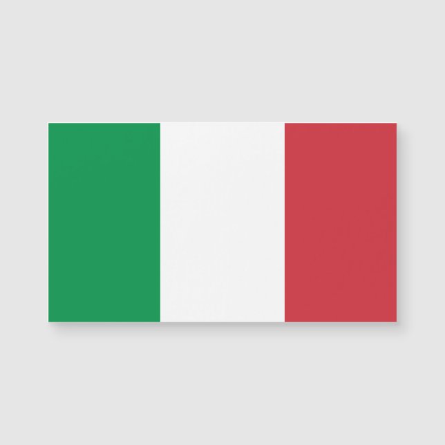 Italy Flag Italian Patriotic Magnetic Card (Front)