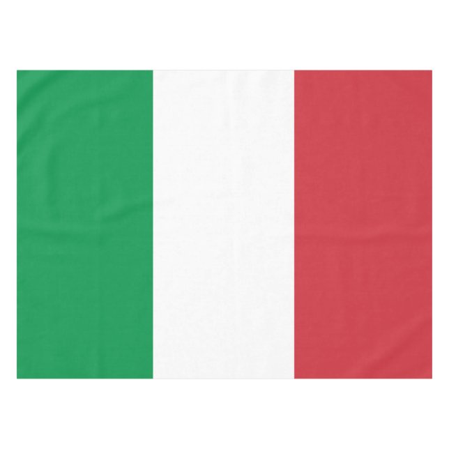 Italy Flag Italian Patriotic Tablecloth (Front (Horizontal))