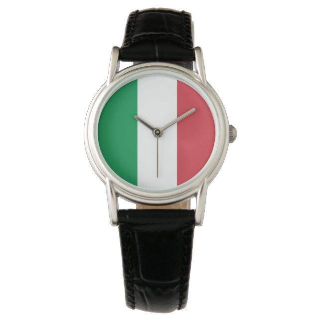 Italy Flag Italian Patriotic Watch (Front)