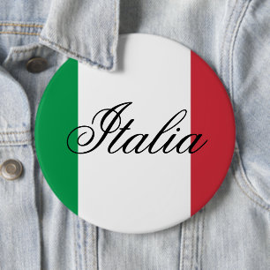 Italy Flag Italian Pride Europe Country 6 Cm Round Badge